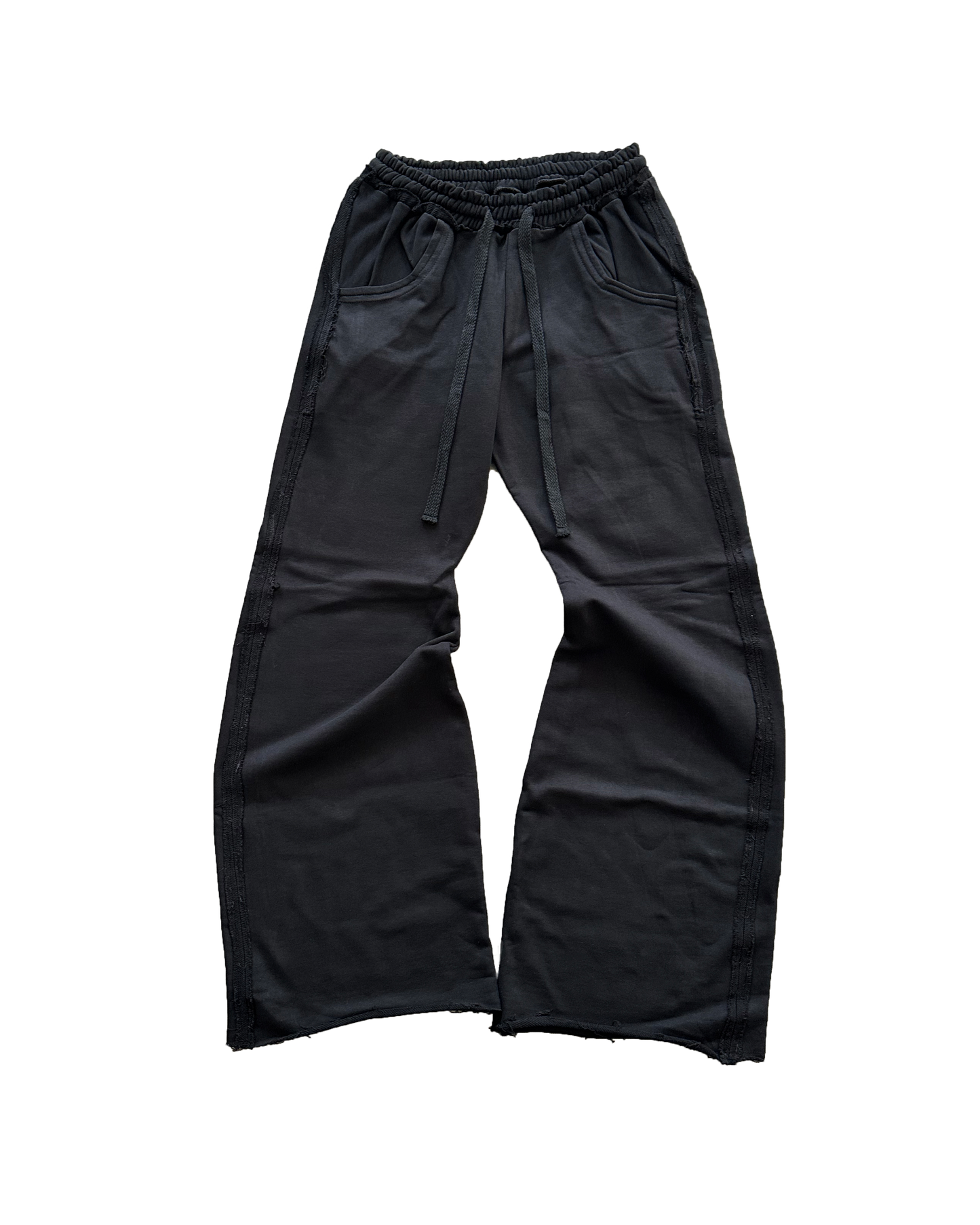 FLARED  SWEATPANTS TEXTURED SEAMS