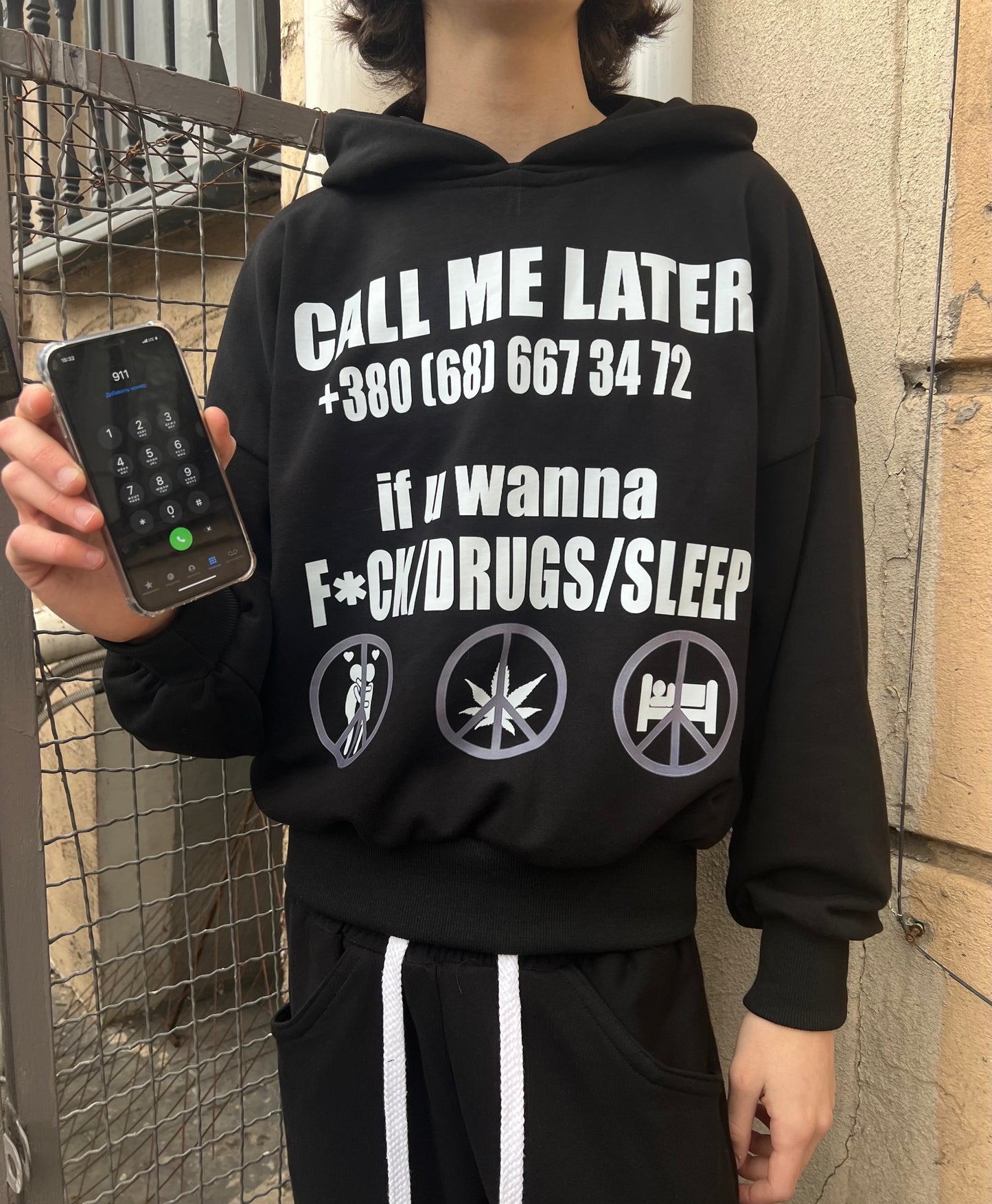 “CALL ME LATER” HOODIE